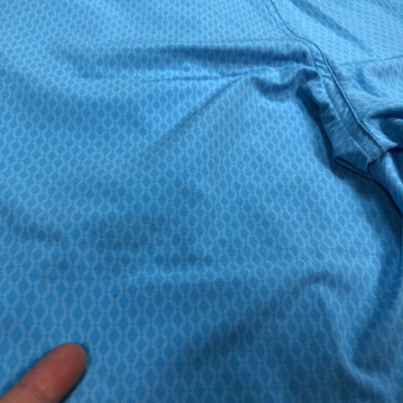 FootJoy Shorts‎ Men's 34x9 Blue Tonal Print Geometric All Over Golf Lightweight - Picture 11 of 14